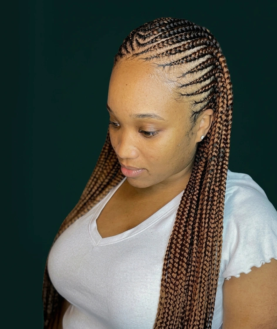 Ghana Braids Updo